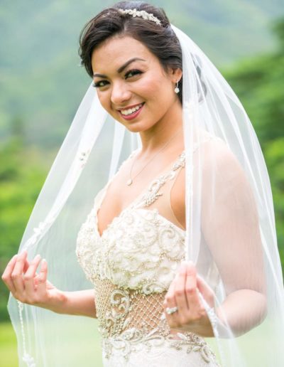 Royal Hawaiian Golf Club luxury bridal hair and makeup